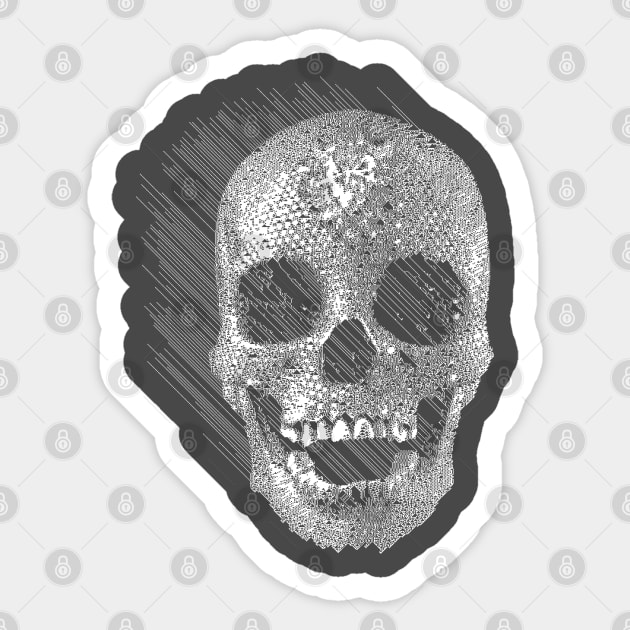 Crystal Skull ††† PixelArt Design Sticker by DankFutura